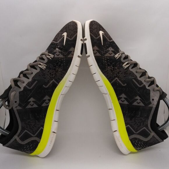 Nike Free 5.0 TR Fit 4 Running Sneakers Women's Size 9.5 Black, Grey, Neon Green - Picture 5 of 8
